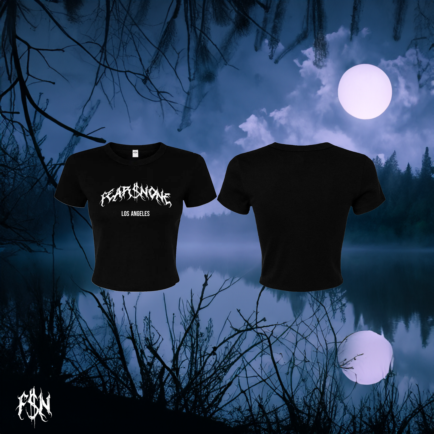 SHOOT OUT WMN'S LOGO TEE | BLACK