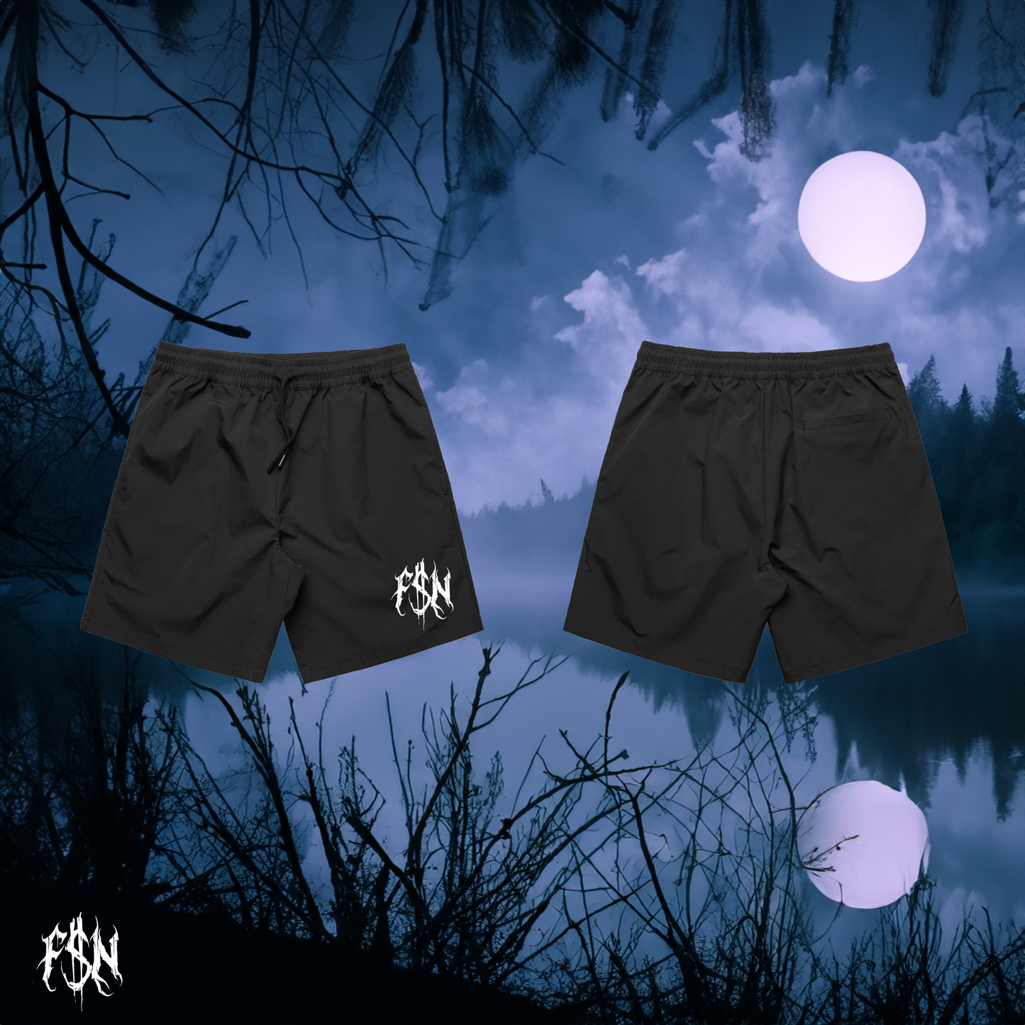 FSN TRAINING SHORTS | BLACK