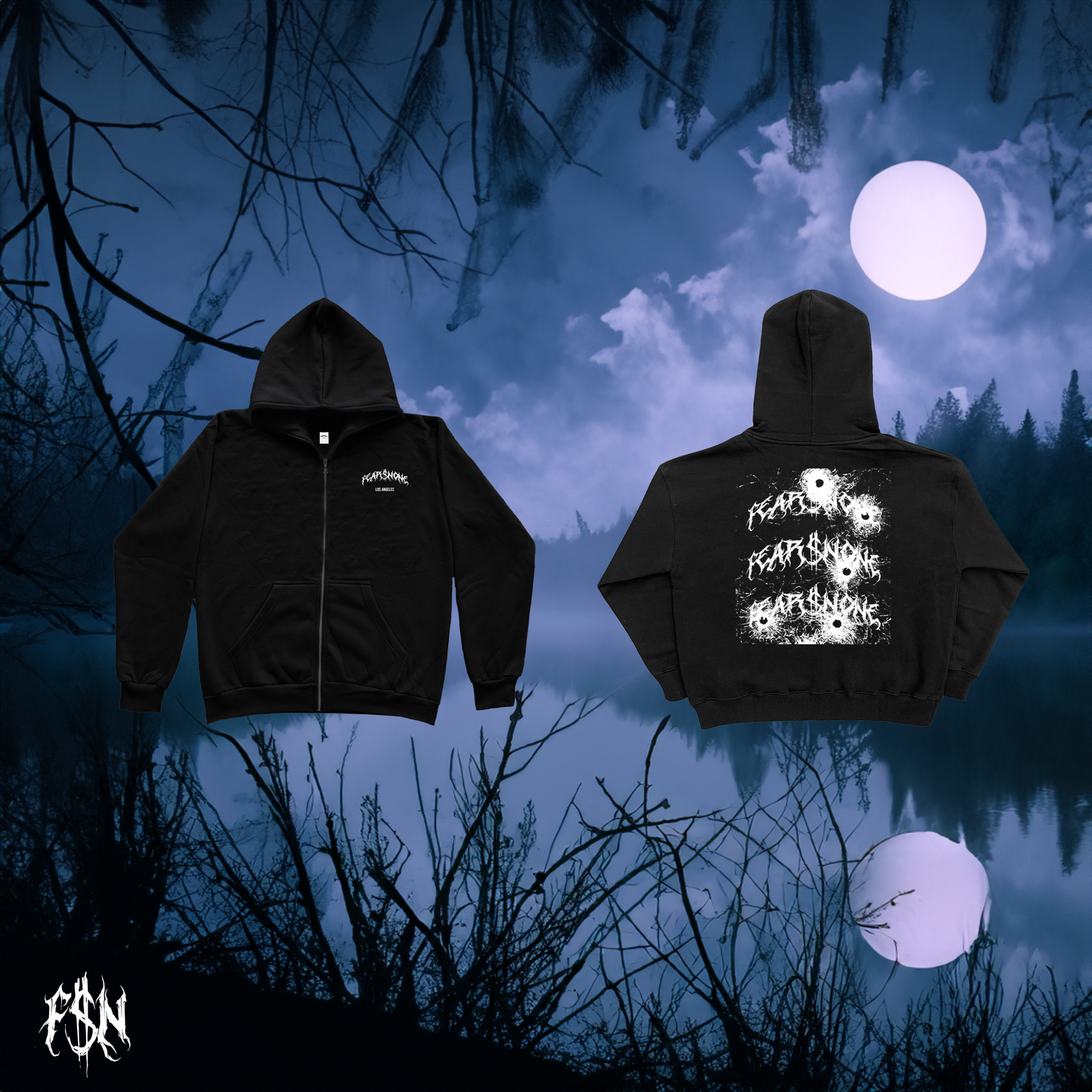 SHOOT OUT ZIP UP | BLACK