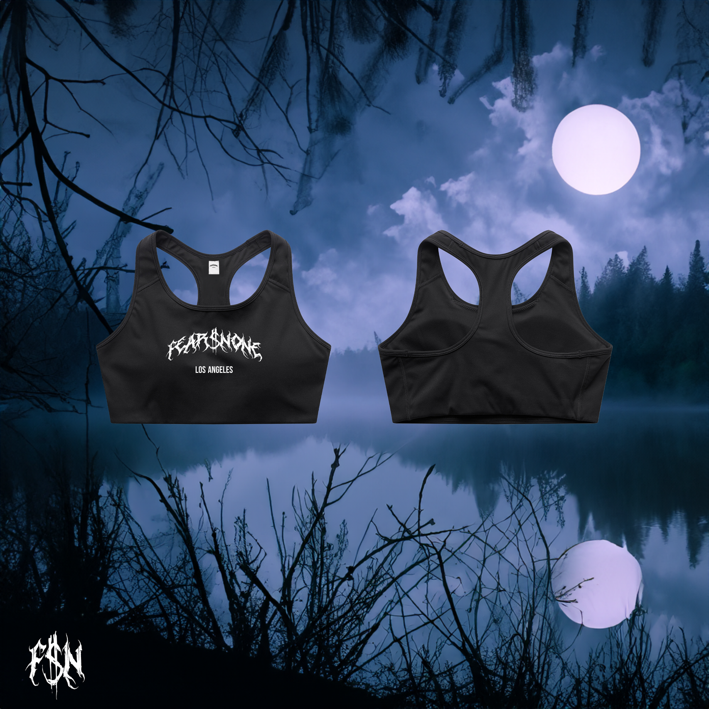 FSN LA WMN'S SPORTS BRA | BLACK