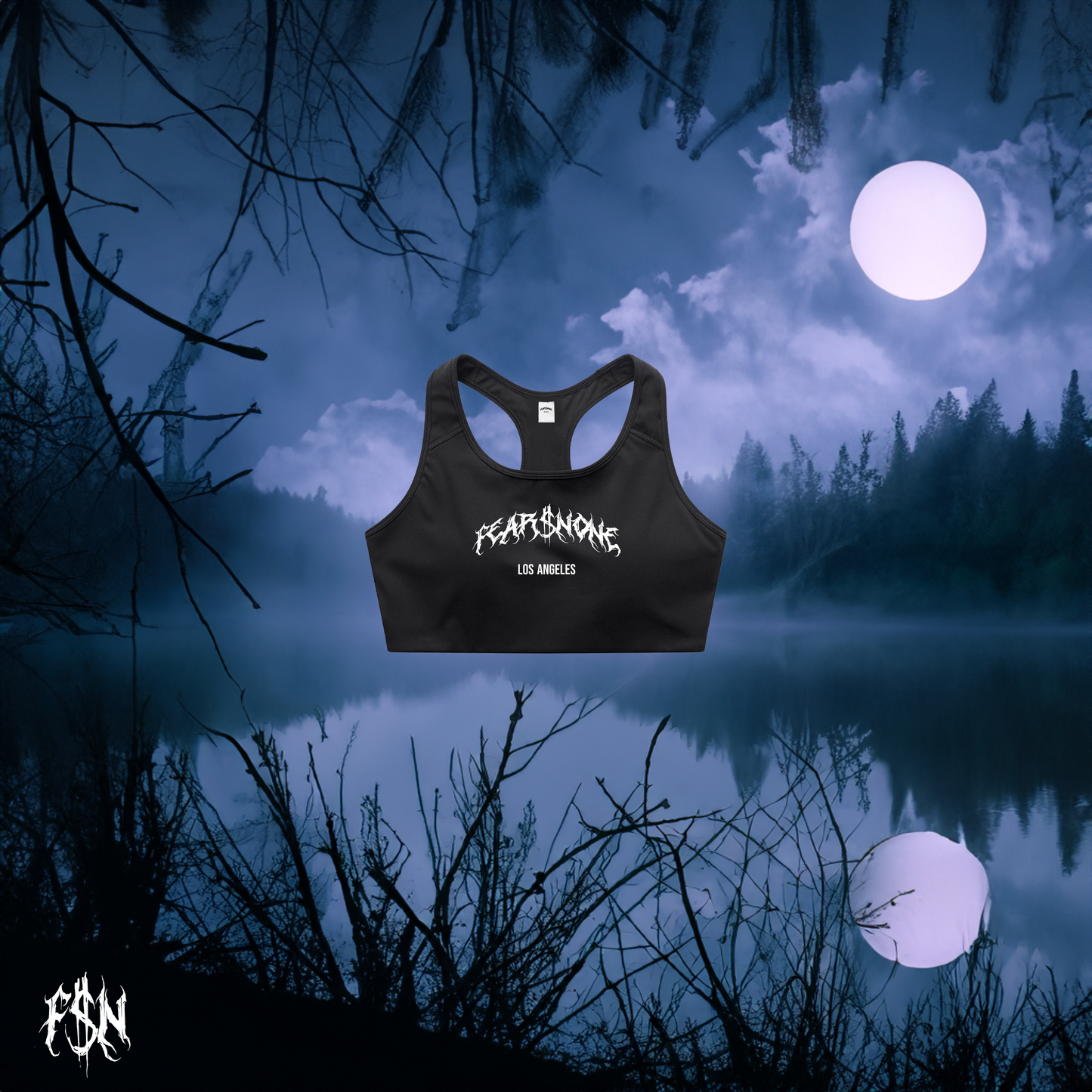 FSN LA WMN'S SPORTS BRA | BLACK